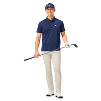 Taylormade泰勒梅高尔夫服装男士夏季透气运动golf短袖T恤POLO衫 N97110 深蓝色 L