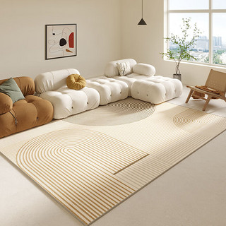 冶芷 防水地毯客厅新款沙发茶几地毯免洗可擦轻奢奶油风