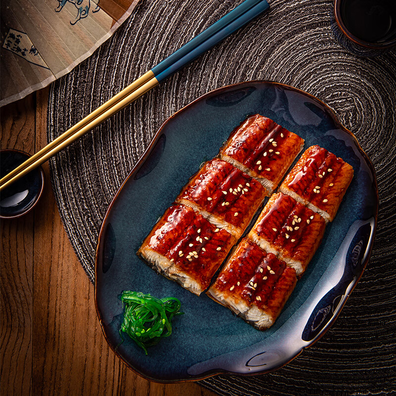 鳗鲡堂 日式蒲烧烤鳗鱼段100g 加热即食 出口日本29年 生鲜鱼类海鲜制品 五段装