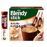 AGF Blendy牛奶速溶咖啡 咖啡 日本 微苦27条