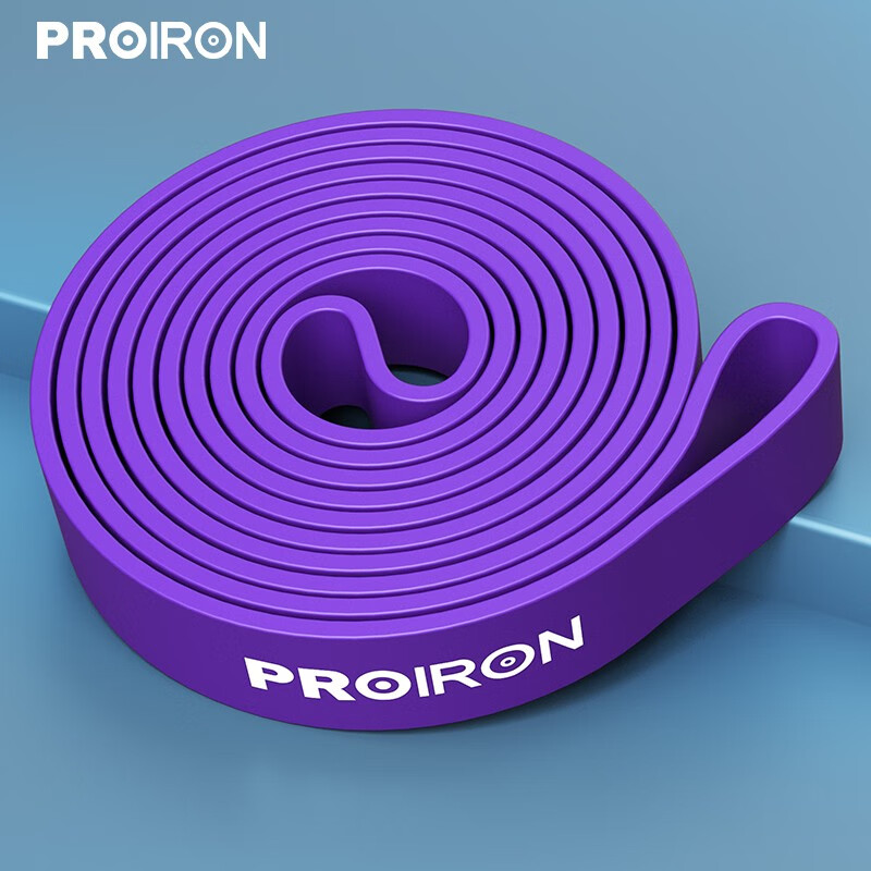 PROIRON普力艾阻力带拉力弹力绳男女弹力圈引体向上瑜伽伸展拉筋 紫色 宽32mm【阻力值30-50kg】