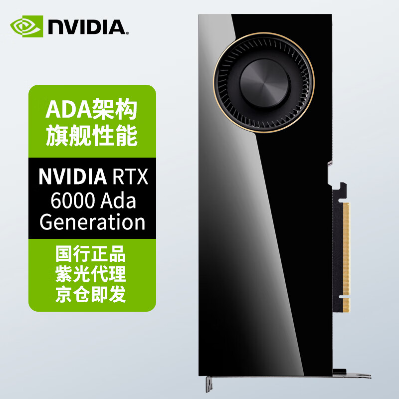 英伟达（NVIDIA）RTX 6000 Ada 48GB GDDR6 专业显卡 工业包装