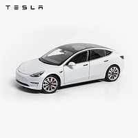 特斯拉（Tesla） 收藏摆件车模玩具车仿真Model 3 1:18 白色