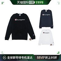 CHAMPION 冠军 女士草写logo圆领长袖衫