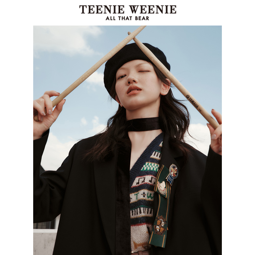 TeenieWeenie小熊奥莱西装外套法式女秋冬