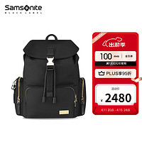 新秀丽（Samsonite）女士双肩包背包电脑旅行包书包时尚通勤NU8 NU8*003黑色【13英寸】