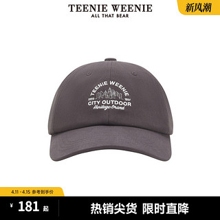 TEENIE WEENIE TeenieWeenie小熊女装2024年夏季新款纯色棒球帽鸭舌帽时尚休闲女