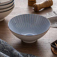 KANDA 神田 日式碗具日本汤碗泡面碗瓷碗单个家用拉面碗 进口斗笠碗8寸8英寸 凌十草