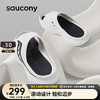 saucony 索康尼 搖籃男女時尚一腳蹬拖鞋緩震舒適休閑鞋CRADLE白黑40.5