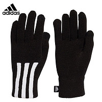 adidas 阿迪達斯 手套男女針織手套足球訓練手套冬季保暖加絨手套男