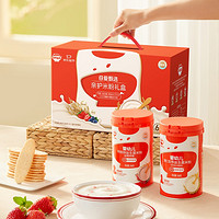 京東百億補貼：秋田滿滿 嬰幼兒高鐵米粉禮盒裝 原味+dha+藍莓草莓味 268g*3罐