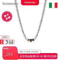 BROSWAY欧美TJMAM系列男士项链时尚个性小众轻奢饰品 BTJNS117 550mm+30mm链宽5mm坠