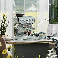 Stelang 雪特朗 双锅炉双系统意式美式半自动咖啡机磨豆机家用强力蒸汽打奶泡研磨一体机意式咖啡机