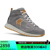 CRISPI 中帮徒步鞋男户外防水牛皮登山鞋女UNICA EFX MID 黑灰色 41