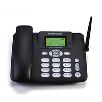 CHINOE 中诺 无线插卡电话机座机 插移动联通电信固话sim卡家用办公 C265睿智版黑色（全网通）