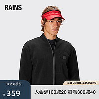 Rains休闲防水棒球帽男 经典鸭舌帽女帽子Norton Zip Cap 火焰红