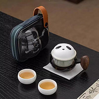心遇礼熊猫旅行茶具整套套装商务男士乔迁退休纪念品