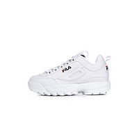 黑卡會員：FILA 斐樂 Disruptor 2低幫老爹鞋小白鞋韓版厚底1FM00864