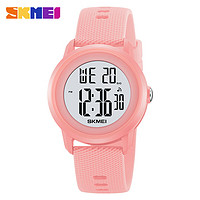 时刻美（skmei）手表 青少年电子手表防水夜光多色小清表2218 粉色 