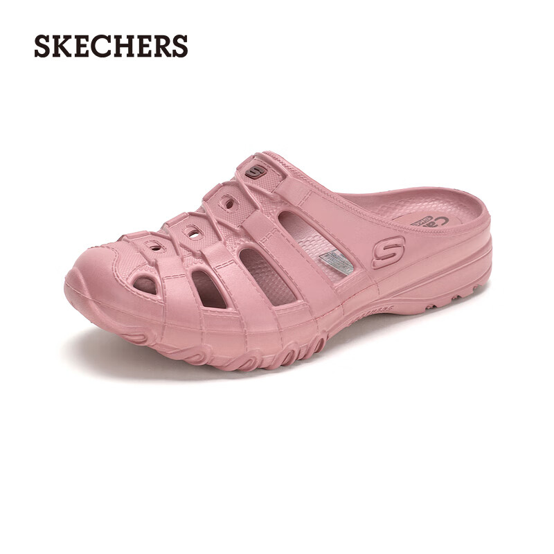 斯凯奇（Skechers）女士轻质休闲凉拖 玫瑰红色/ROS 40