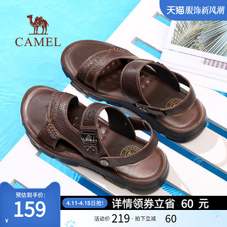 CAMEL 骆驼 男鞋头层牛皮凉鞋 沙滩鞋