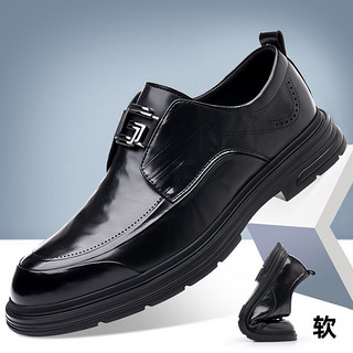 老人头（LAORENTOU）商务英伦休闲皮鞋上班鞋韩版小皮鞋