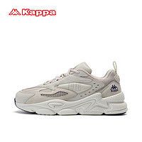 卡帕（Kappa）老爹鞋漫步者一代男子运动鞋厚底增高休闲鞋 奶酪白 39