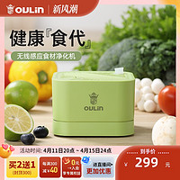 OULIN 欧琳 果蔬净化器洗菜水果食材玩具清洗器家用便携洗肉无线清洗机