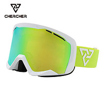 CHERCHER 清哲 滑雪鏡高清防霧雙層鏡片大童青年柱面護目鏡可卡近視CS1