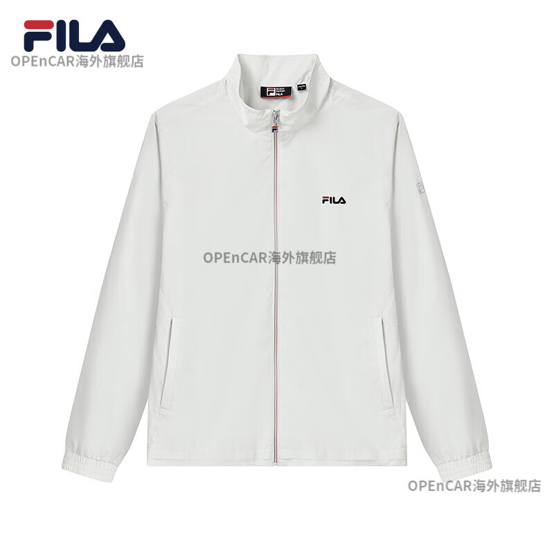 斐乐（FILA）男子外套商务休闲简约立领 匀乳白-IV 180_100A_XL