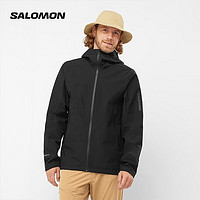 萨洛蒙（Salomon）男款 户外运动防风透气风衣外套 OUTLINE GTX 2.5L JKT 深黑色 C18592 XL