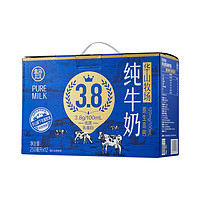 盒马 华山牧场3.8g乳蛋白纯牛奶 250ml*12