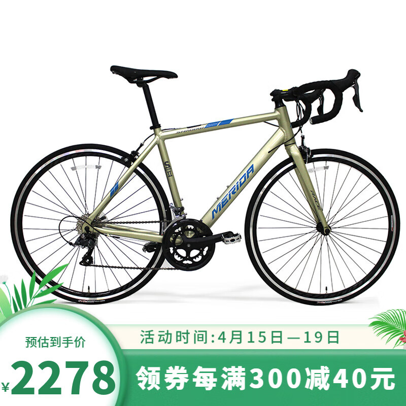 美利達（MERIDA）SHADOW幻影2  16速 公路自行车 美银金 700*50CM(身高170-180CM)