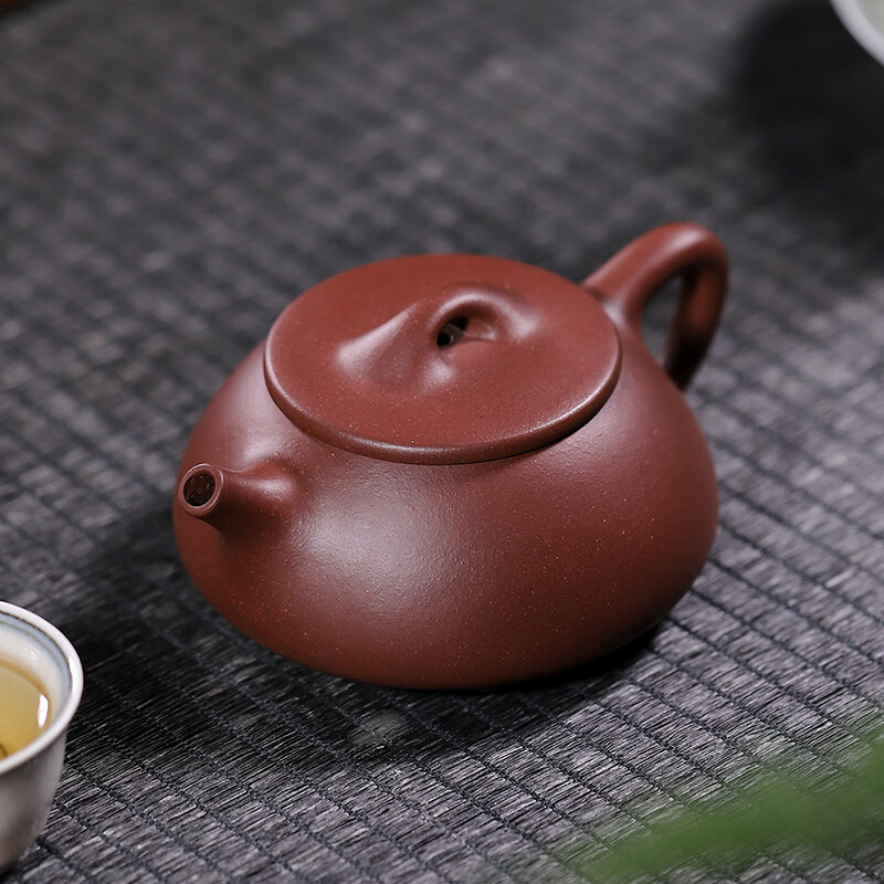 jiyang 吉羊 宜兴紫砂壶纯手工茶壶茶具套装泡茶壶 老紫泥石瓢壶210ml