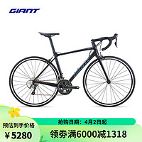 GIANT 捷安特 TCR SLR铝合金20速成人变速弯把竞技公路自行车 亮黑 700C×470MM M 建议171-181cm