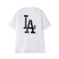 NEW ERA 纽亦华 夏季MLB NY/LA腰果花印花设计男女款T恤短袖