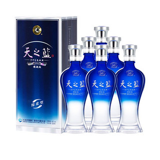 百亿补贴：YANGHE 洋河 蓝色经典天之蓝42度520ml*6瓶整箱特价酒水送礼浓香白酒