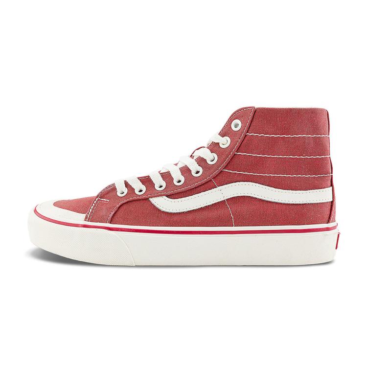 VANS 范斯 SK8-Hi 138 VR3勃艮第红元气多巴胺帆布鞋