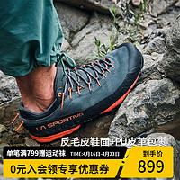 LA SPORTIVA 登山鞋男耐磨轻量户外徒步鞋女休闲时尚接近鞋TX4 碳灰/火焰红 39