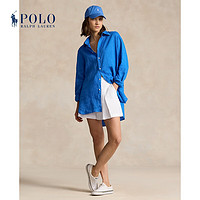 Polo Ralph Lauren 拉夫劳伦 女装 24年春四向弹力褶裥短裤RL25495 100-陶瓷白 XS