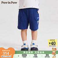 Paw in Paw PawinPaw卡通小熊童装2024年夏季新款男宝宝工装风裤子儿童短裤