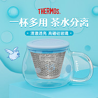 THERMOS 膳魔师 耐热玻璃花茶杯 TCGH-440