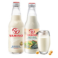 哇米诺泰国豆奶饮料玻璃瓶装植物蛋白营养早餐奶上下班6瓶饮品 【泰国】原味1瓶+谷物1瓶