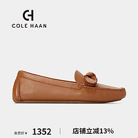 colehaan/歌涵 女鞋英伦风乐福鞋 24年春夏一脚蹬懒人鞋浅口单鞋女W30214 棕色-W30214 38.5