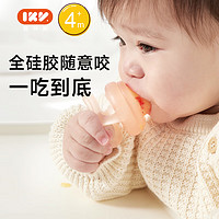 爱咔威（IKV）婴儿食物果蔬乐咬咬袋硅胶玩乐宝宝吃水果辅食器 绿-果蔬乐