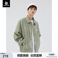 LILBETTER 仿麂皮外套男春秋潮牌上衣2024新款高级感衣服休闲夹克