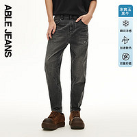 ABLE JEANS【立体锥形裤】24夏男士牛仔裤宽松小脚冰爽裤子男 陨石灰 30