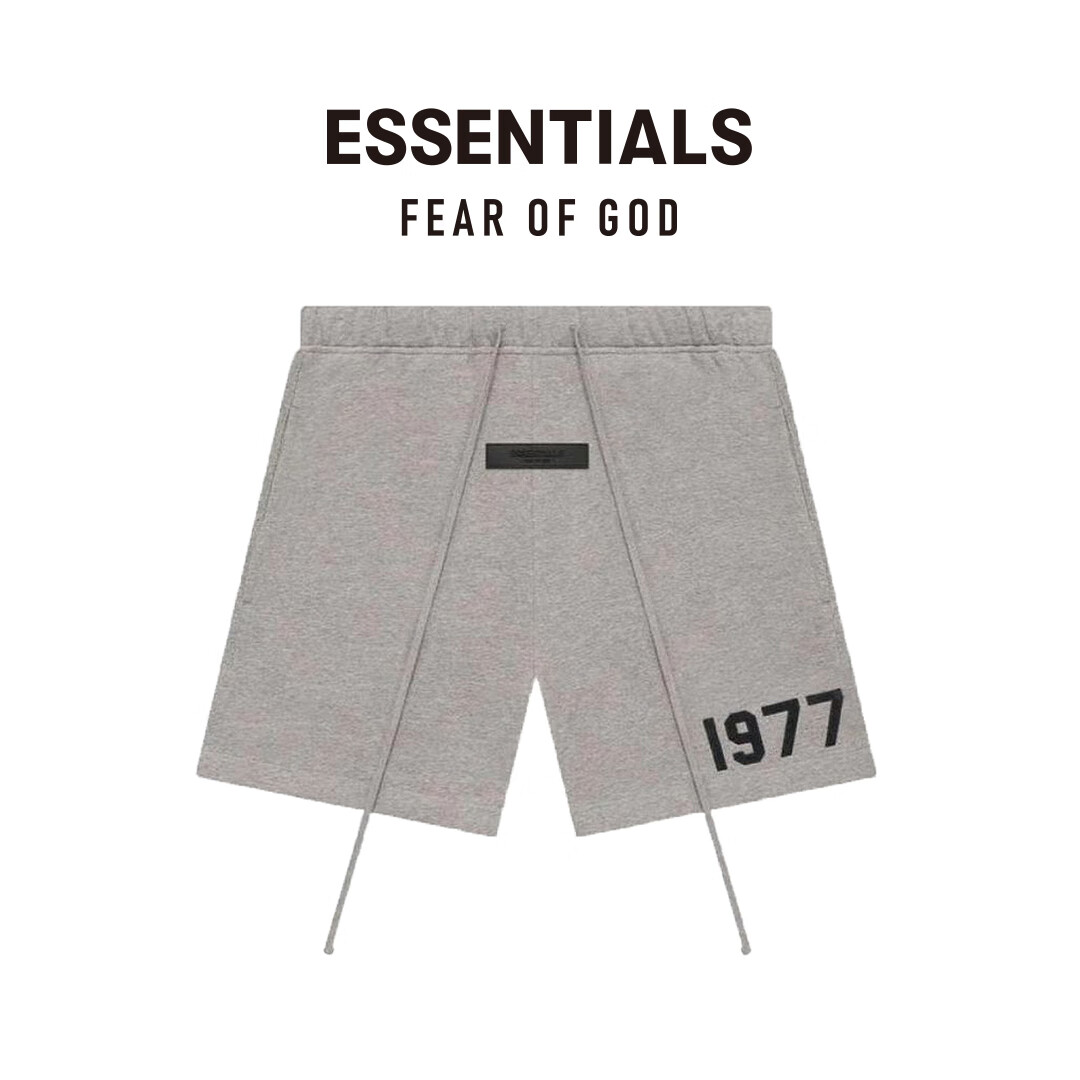 FEAR OF GOD ESSENTIALS 植绒1977系列棉质短裤 潮牌男女运动休闲美式高街潮流经典 深燕麦色 XL