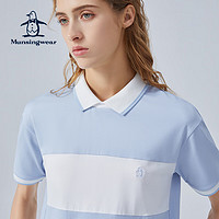 万星威（Munsingwear）女士春夏高尔夫时尚拼色短袖翻领PoloT恤 M710 M