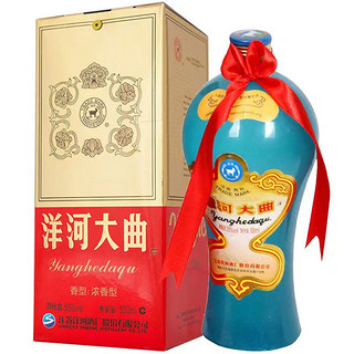 YANGHE 洋河 大曲老天蓝55度浓香型白酒纯粮食酒高度500ml*1瓶